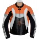 SALE - RTX Violator Orange Black Biker Leather Jacket SALE - RTX Violator Orange Black Biker Leather Jacket