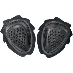 Black Motorcycle Leathers Trouser Pant Knee Sliders - Hard TPU Mould Velco Backed