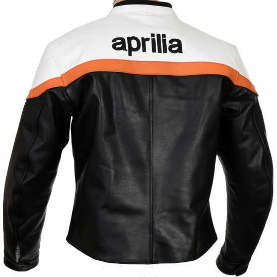 Aprilia Racing Classic Streetbiker Leather Jacket