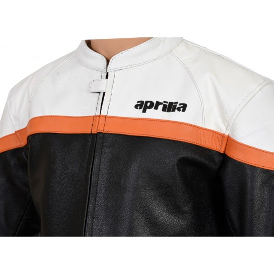 Aprilia Racing Classic Streetbiker Leather Jacket