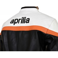Aprilia Racing Classic Streetbiker Leather Jacket