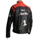 Aprilia Max RSV4 Leather Motorcycle Biker Jacket
