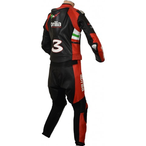 Aprilia Racing MAX Italia Motorcycle CE Leather Biker Suit Aprilia Racing MAX Italia Motorcycle CE Leather Biker Suit