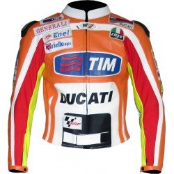 Rossi TIM Ducati Replica Armoured Leather Jacket
