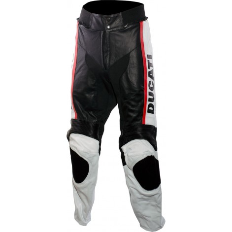 Ducati Classic Leather Motorcycle Biker Trouser