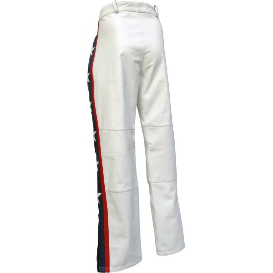 Evel KNIEVEL Legendary White Leather Trouser Evel KNIEVEL Legendary White Leather Trouser