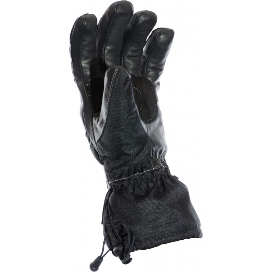 Hydro Kinetic Black Waterproof Leather Motorcycle Gloves
