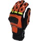 RTX Super Moto ORANGE Pro Short Biker Leather Gloves RTX Super Moto ORANGE Pro Short Biker Leather Gloves