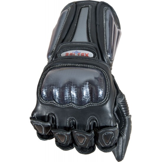 Radon BLACK Track Pro Leather Motorcycle Gloves