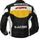 Honda CBR Racing Yellow Biker Leather Jacket 