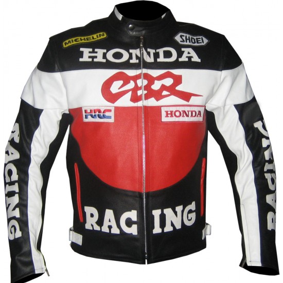 Custom Built HONDA Leather Motorbike Jacket Custom Built HONDA Leather Motorbike Jacket