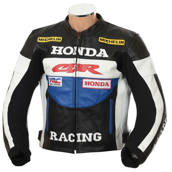 Honda CBR Racing Blue Leather Jacket