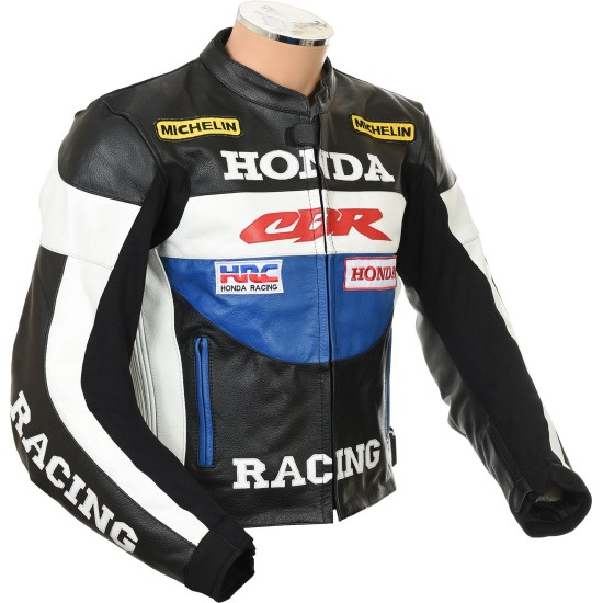 Honda CBR Racing Blue Leather Jacket