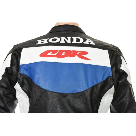 Honda CBR Racing Blue Leather Jacket