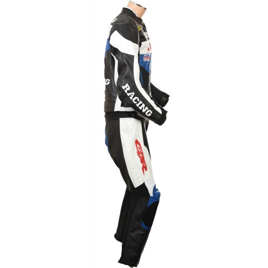 Honda Racing CBR BLUE Motorcycle Leather Suit Honda Racing CBR BLUE Motorcycle Leather Suit