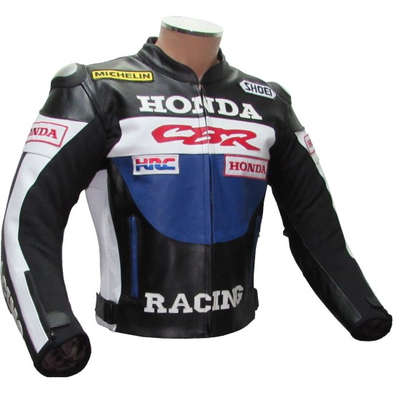 Custom Built HONDA Leather Motorbike Jacket Custom Built HONDA Leather Motorbike Jacket