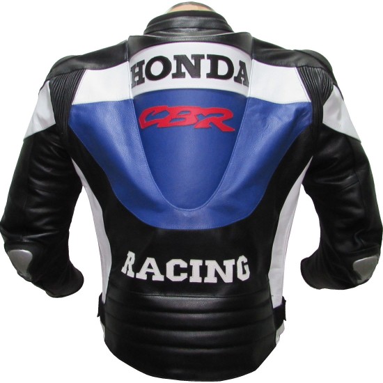 Honda CBR Racing Blue Leather Jacket