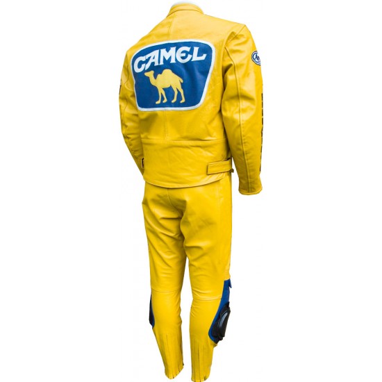 Camel Racing Yellow Motorcycle Suit