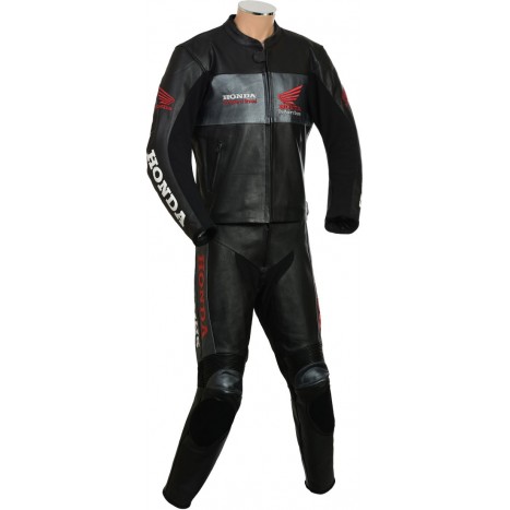 Honda Racing Classic Wings Leather Motorcycle Suit Honda Racing Classic Wings Leather Motorcycle Suit