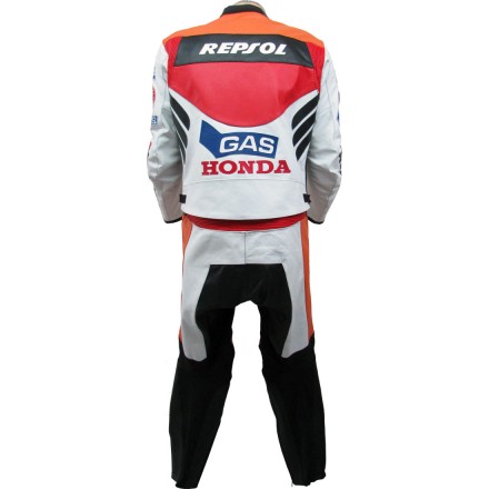 Honda Repsol Gas Classic Leather Biker Suit