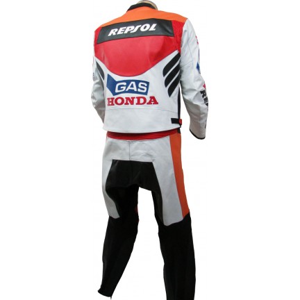 Honda Repsol Gas Classic Leather Biker Suit