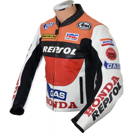 Honda Repsol Gas Replica Leather Jacket Honda Repsol Gas Replica Leather Jacket