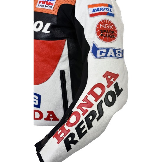Honda Repsol Gas Replica Leather Jacket Honda Repsol Gas Replica Leather Jacket