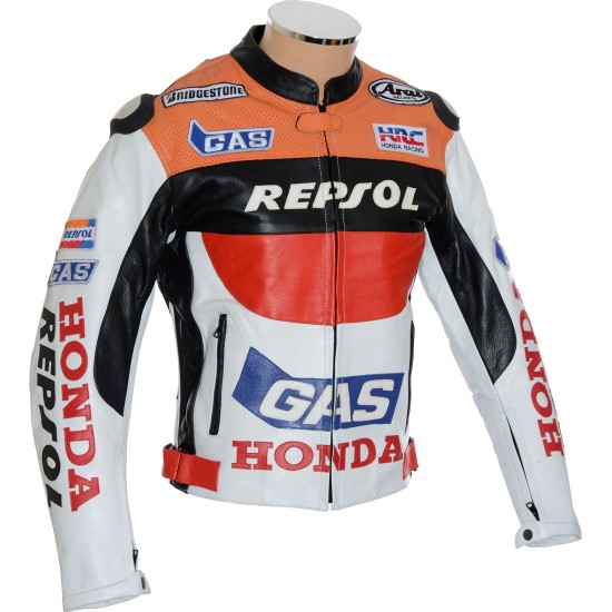 Custom Built HONDA Leather Motorbike Jacket Custom Built HONDA Leather Motorbike Jacket