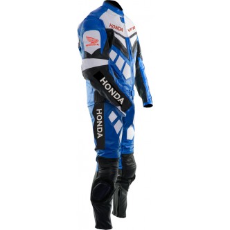 Honda VFR BLUE Motorcyle Leather Suit