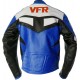 Honda VFR Blue Sportsbike Leather Jacket