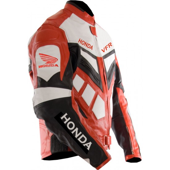 Custom Built HONDA Leather Motorbike Jacket Custom Built HONDA Leather Motorbike Jacket