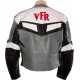 Honda VFR Grey Sportsbike Leather Jacket