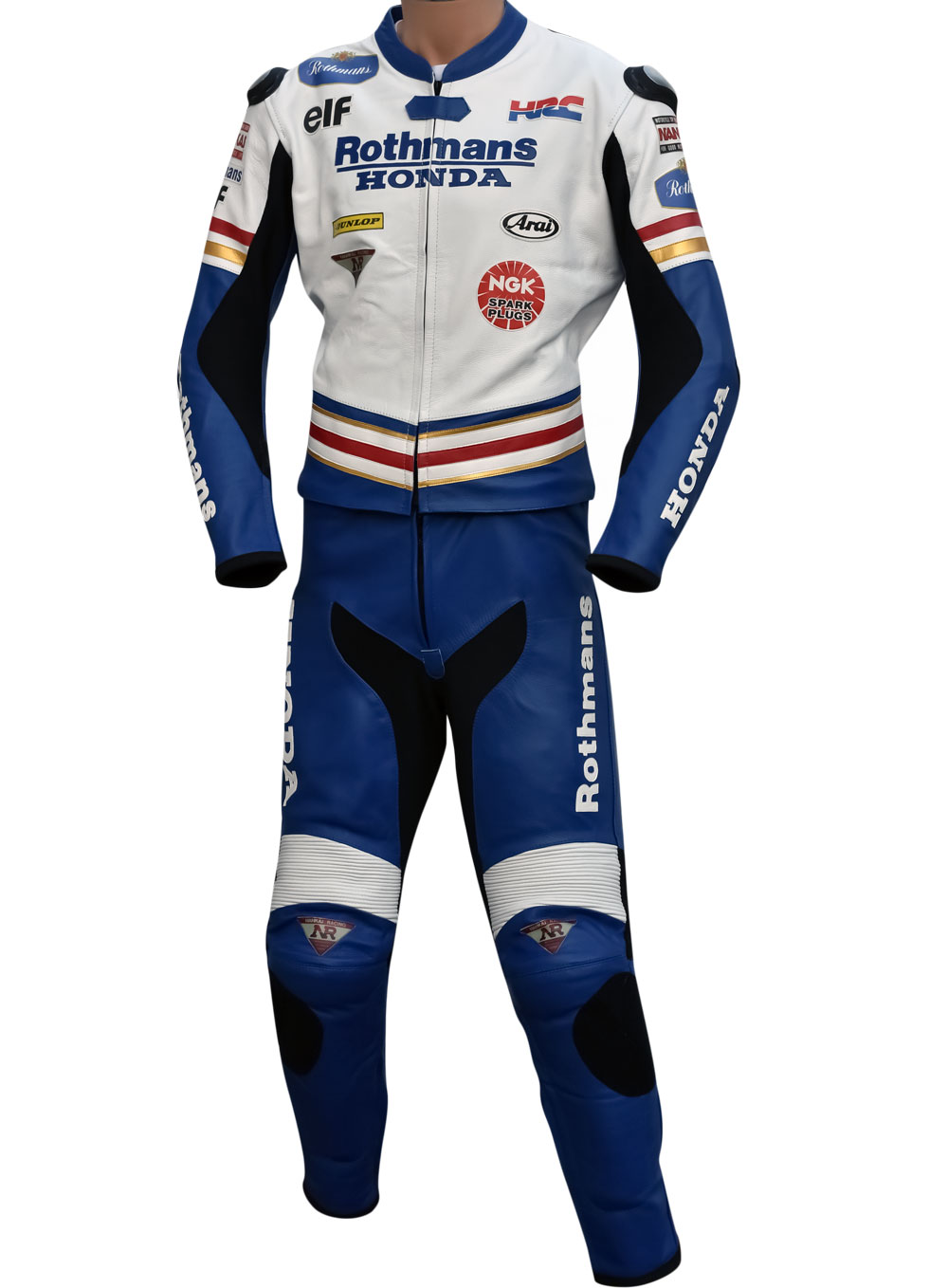 Honda Rothmans Racing Classic Race Leathers Biker Suit