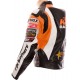 KTM Racing Orange Leather Biker Jacket