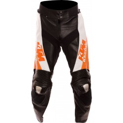 KTM Racing Orange Leather Biker Trouser