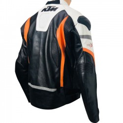 KTM RC Super Sports Motorcycle Leather Biker Jacket KTM RC Super Sports Motorcycle Leather Biker Jacket