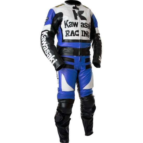 Kawasaki Ninja Blue Racing Leather Suit