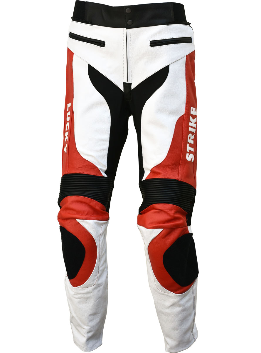 White Leather Motorcycle Biker 