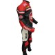 Lucky Strike Red & Black Biker Leather Suit Lucky Strike Red & Black Biker Leather Suit