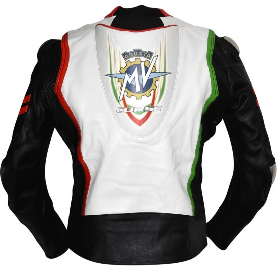 MV Agusta Special Edition Leather Motorcycle Biker Jacket