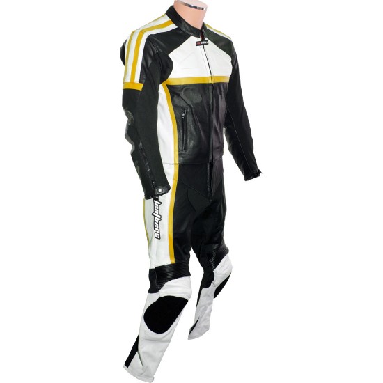 RTX Classic Sport YELLOW Racing Leather Suit