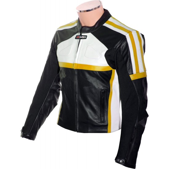 RTX Classic Sport YELLOW Racing Leather Suit