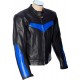 RTX Force One Blue Black Leather Jacket