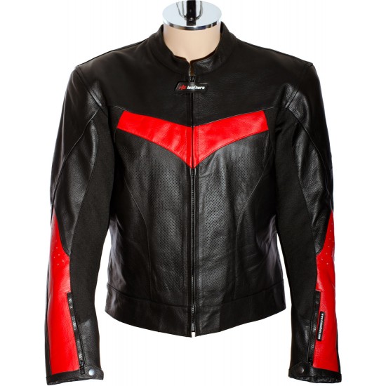 RTX Force One Red Black Leather Jacket RTX Force One Red Black Leather Jacket