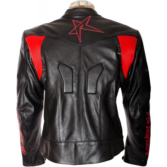 RTX Force One Red Black Leather Jacket RTX Force One Red Black Leather Jacket