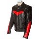 RTX Force One Red Black Leather Jacket RTX Force One Red Black Leather Jacket