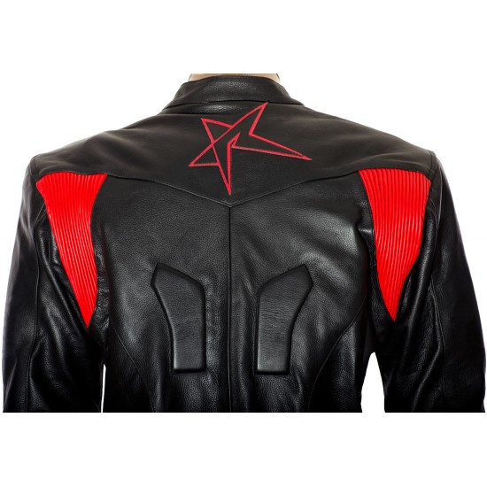 RTX Force One Red Black Leather Jacket RTX Force One Red Black Leather Jacket