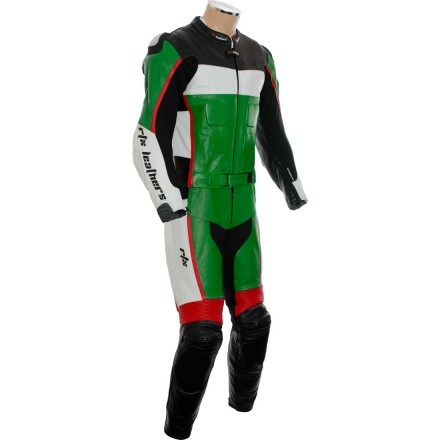 RTX GP Tech Green Racing Leather Suit RTX GP Tech Green Racing Leather Suit