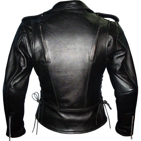 Ladies Classic GOTH Leather Motorcycle Jacket Ladies Classic GOTH Leather Motorcycle Jacket