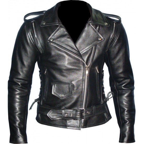 Ladies Classic GOTH Leather Motorcycle Jacket Ladies Classic GOTH Leather Motorcycle Jacket